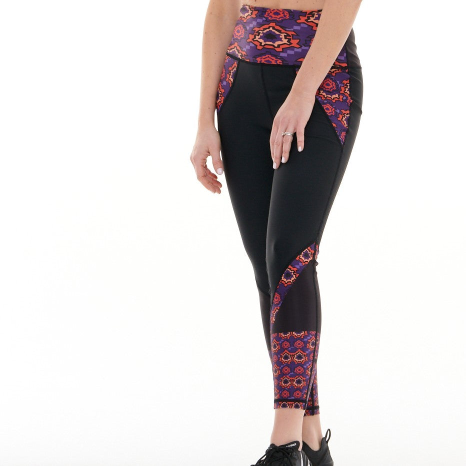 TYNA Dee'Essay Butiful Leggings featuring vibrant Ankara print and engineered waistband.